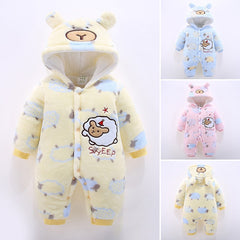 Winter Baby Newborn Climbing Thickened Romper