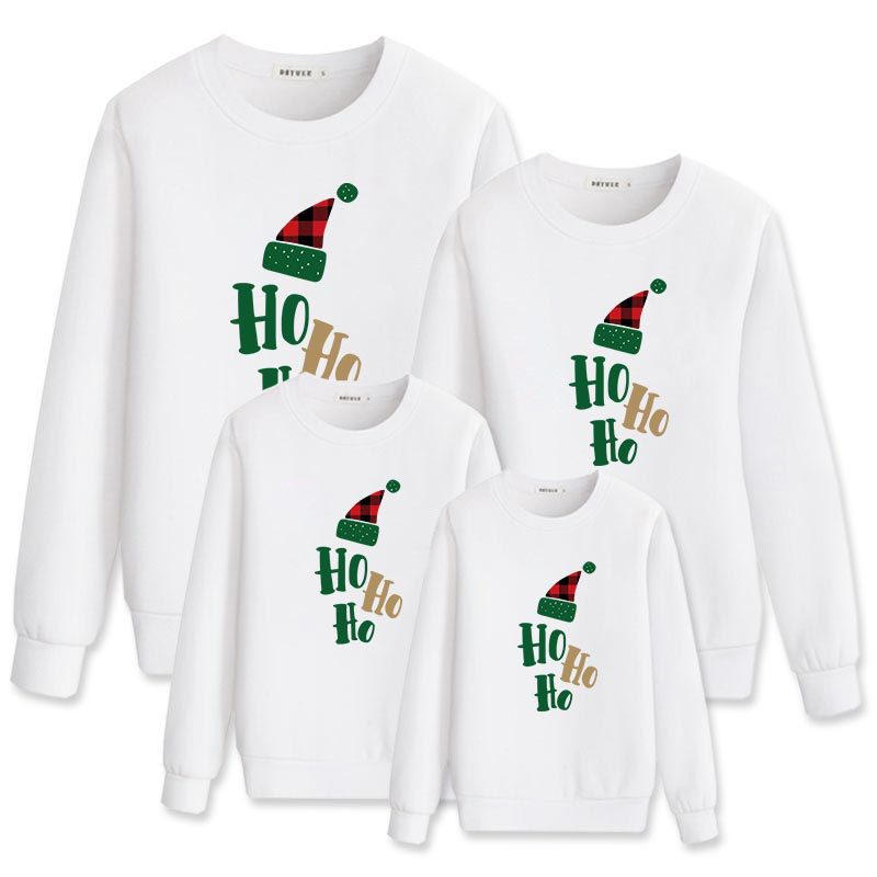 Family Matching Parent-child Autumn Round Collar Leisure Hoodie Shirts