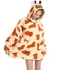 Kid Boy Girl TV Hooded Blanket Warm Wearable Pajamas