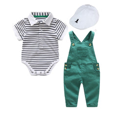 Baby Boy Casual Cute Cartoon Suit 3 Pcs Sets