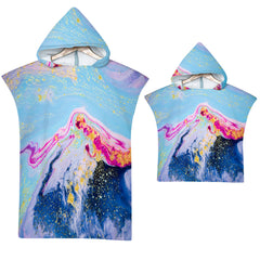 Adult Microfiber Fabric Marble Bath Towels  Bathrobe Cloaks Pajamas