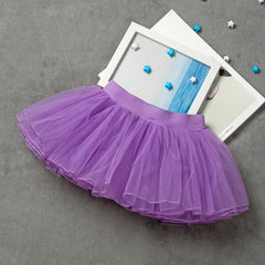 Kid Baby Girls Dance Gauze Ballet Bust Gauze Skirts