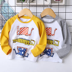 Baby Boy Cute Tops Autumn Spring  Long Sleeve Shirt