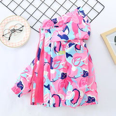 Kid Girl Extra 3-in-1 Detachable Storm Jacket Outdoor Windbreaker Coats
