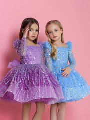 Kid Girl Princess Sequin First Birthday Tutu Dresses