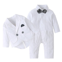 Baby Boy Suit Jumpsuit Gentleman Tuxedo 2 Pcs Sets