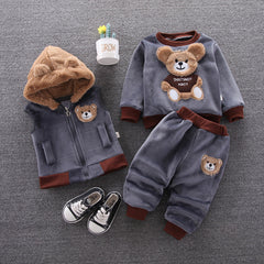 Baby Boys Girls Spring Winter Fashionable Casual 3 Pcs Sets