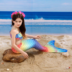Kid Girl Beauty Mermaid Bikini Swimsuit