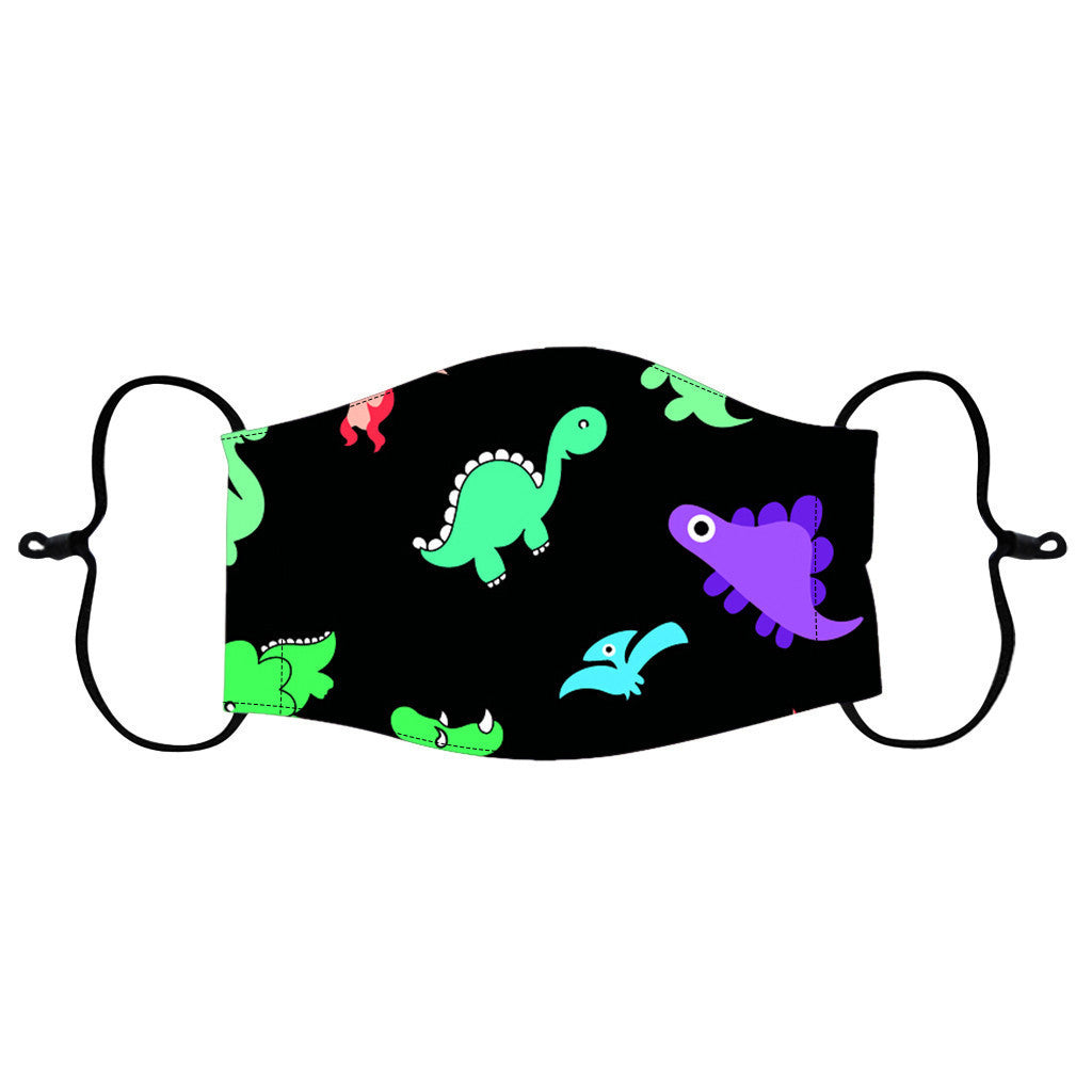 Kid Dinosaur Star Cotton Washable Pluggable Filter Cotton Fashionable 3D Mask