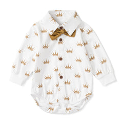 Baby Boy Gentleman Spring Long-sleeve Triangle Suit 2 Pcs