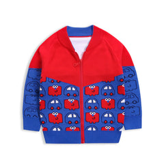Kid Boys Sweater Knitted Cardigan Autumn Winter