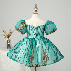 Kid Girl Peng Birthday Host Princess Piano Performance Dress