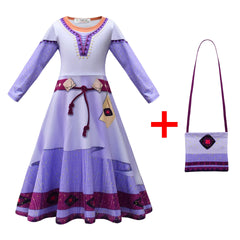 Kid Asha Wishes Asha Cosplay Party Role-playing Dresses