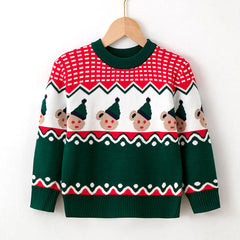 Kid Baby Boy Girl Christmas Cartoon Bottoming Pullover Sweater