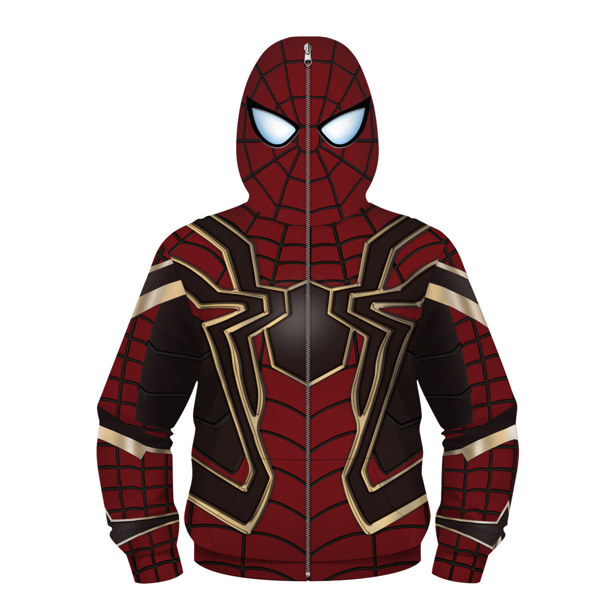 Kid Boy 3D Printed Cosplay Masked Long Sleeve Coats