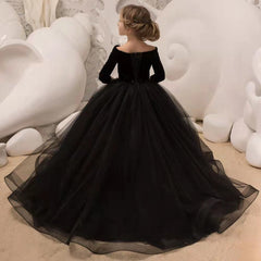 Kid Baby Girls Tuxedo Evening Sweet Embroidery Host Piano Dresses