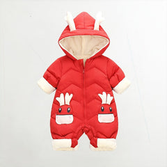 Baby First Full Moon Plush Down Cotton Rompers