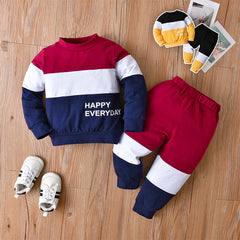 Baby Boy Spring Autumn Round Neck Long Sleeve 2 Pcs Sets