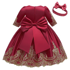 Kid Baby Girl Bow Princess Evening Spring Dresses
