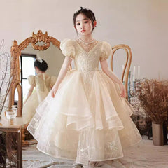 Kid Girl Princess Host Pengpengsha Piano Dresses