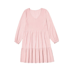 Family Matching Parent-child Long-sleeved Ruffled Mother Daughter Dress
