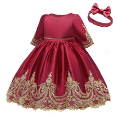 Kid Baby Girl Bow Princess Evening Spring Dresses