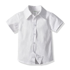 Kid Baby Boy Gentleman Suit Short Sleeve Spring Autumn 3 Pcs Sets
