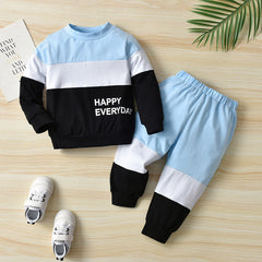 Baby Boy Spring Autumn Round Neck Long Sleeve 2 Pcs Sets