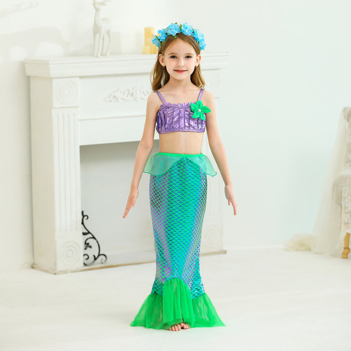 Kid Baby Mermaid Princess Summer Ariel Party Carnival Swimsuits