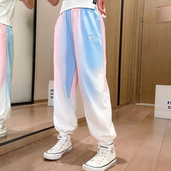 Summer Kid Teen Girls Gradient Fashion Mosquito Casual Pants
