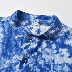 Kid Baby Boy Multicolor Loose Shorts Tie-dyed 3 Pcs Set