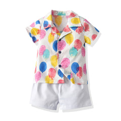 Kid Baby Boy Girl Creative Sibling Korean Printed Outfits 2 Pcs Sets