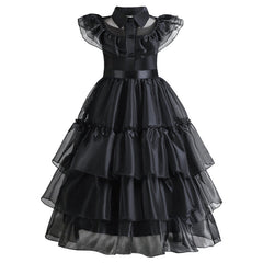 Girls Dress Fluffy Princess Dress Drama with The Ball Dress Dress Black Dress