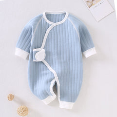 Baby Autumn Winter Warm Butterfly Nascent Cotton Rompers