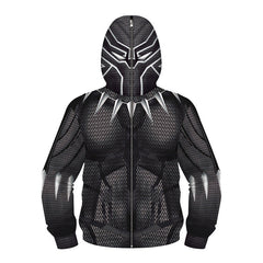 Kid Boy 3D Printed Cosplay Masked Long Sleeve Coats