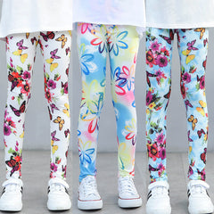Kid Girls Leggings Travel Pants Student Casual Wear Customizable Leggings Pants
