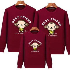 Family Matching Spring Autumn Parent-child Animal Plush Hoodie