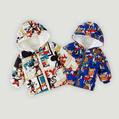 Kid Girl Padded Jacket Cashmere Go Out With Down Cotton Coats