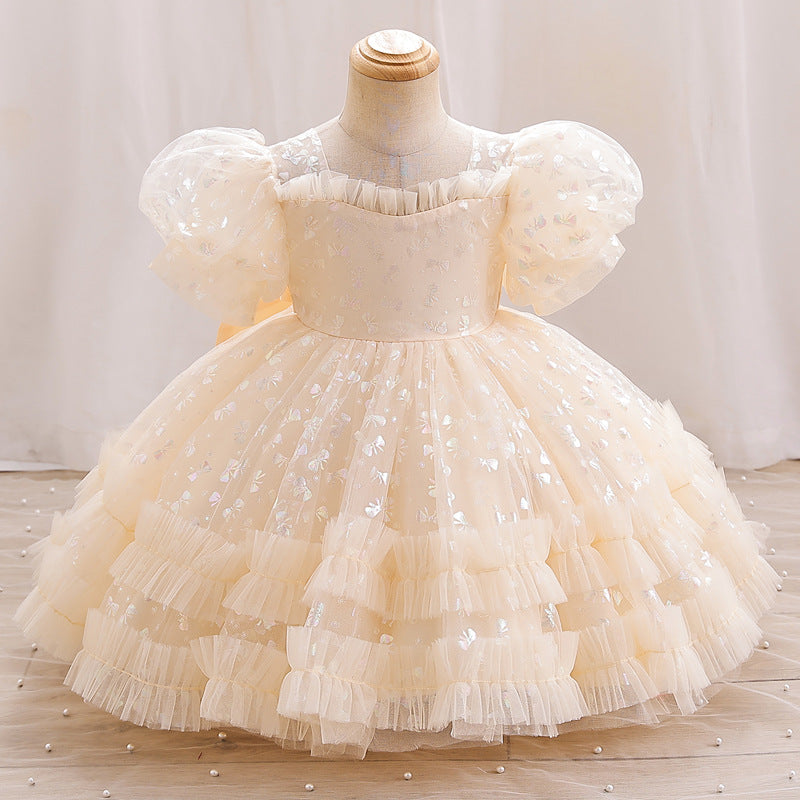 Kid Girl Princess Wedding Birthday Banquet Dresses