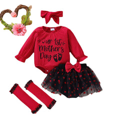 Baby Girl Mother's Day Climbing Suit Climbing 2 Pcs Sets