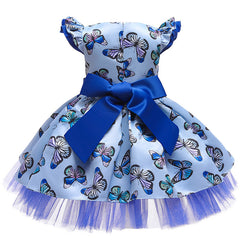 Kid Baby Boy Embroidered Ball Pattern Christmas Fluffy Flower Dress