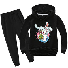 Kid Boy Girl Easter Bunny Cartoon Sets 2 Pcs