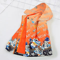Kid Boy Charge Jacket  3 In 1 Extra  Autumn Winter Outdoor Trench Coat