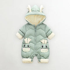 Baby First Full Moon Plush Down Cotton Rompers