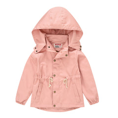 Kid Boys Girls Jackets Trench Autumn Windbreaker Coat