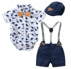 Baby Boys Gentlemen Summer Short Sleeve 2 Pcs Sets