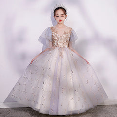 Kid Girl Host Flower Wedding Birthday Princess Dresses