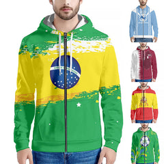 Kid Baby Boy Hoodie Dutch Spanish Brazilian Fans Cheering For The 2022 FIFA World Cup In Qatar