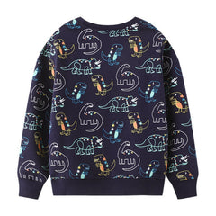 Kid Baby Boy Pullover Round Neck Knit Long Sleeve Shirts Tops