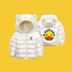 Kid Baby Boy Girl Dazzle Down Cotton Jacket Thick Hooded Coat